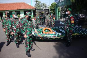 Kodim 0504/Jakarta Selatan Apel Gelar Pasukan Penanggulangan Bencana Alam