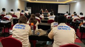 BNPB Beri Pembekalan Kepada 110 Relawan Protokol Kesehatan di Kabupaten Jayapura