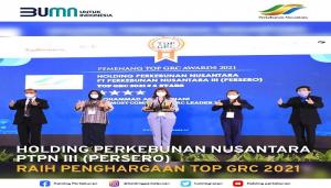 Holding Perkebunan Nusantara Terima Dua Penghargaan Top GRC Awards 2021