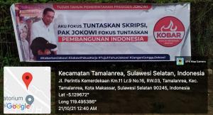 Spanduk Dukungan Bertebaran Peringati Tujuh Tahun Jokowi, KOBAR: Indonesia Telah Mencapai Lompatan Jauh