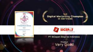 Top! SiCepat Ekspres Raih Penghargaan Digital Marketing Champion in Services 2021
