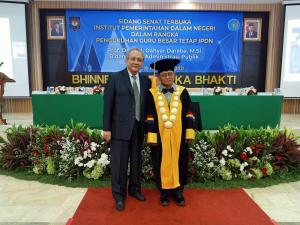 Selamat! Di Hari Pahlawan 2021, Kampus IPDN Kukuhkan Prof Dahyar Daraba Sebagai Guru Besar