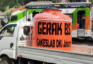 GERAK BS Indonesia dan GAKESLAB DKI Jakarta Pasok Air Bersih untuk Korban Semeru