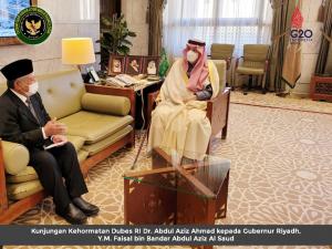 Pertemuan Dubes RI dengan Gubernur Riyadh Faisal Bin Bandar Al Saud