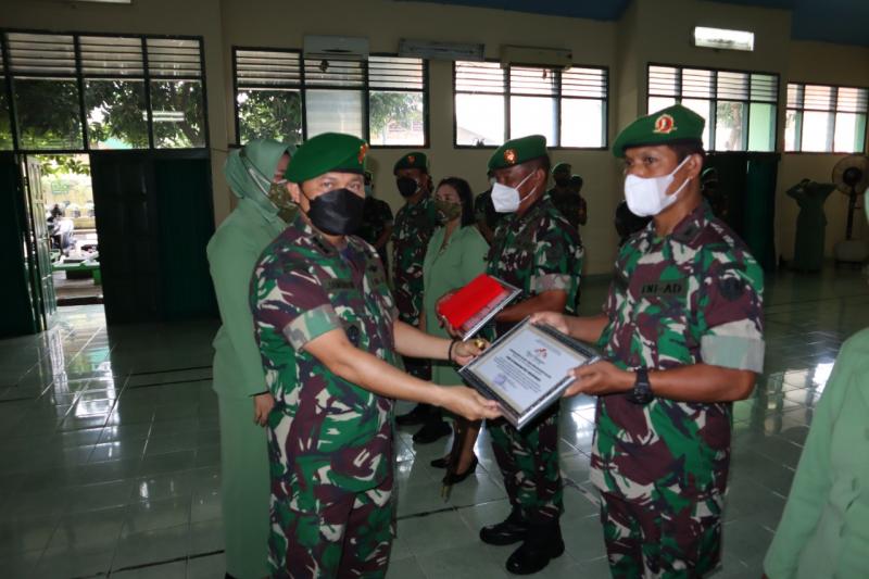 Kodim 0504/JS Gelar Korp Raport Pelepasan dan Penerimaan Perwira Seksi Teritorial Kodim 0504/Jakarta Selatan