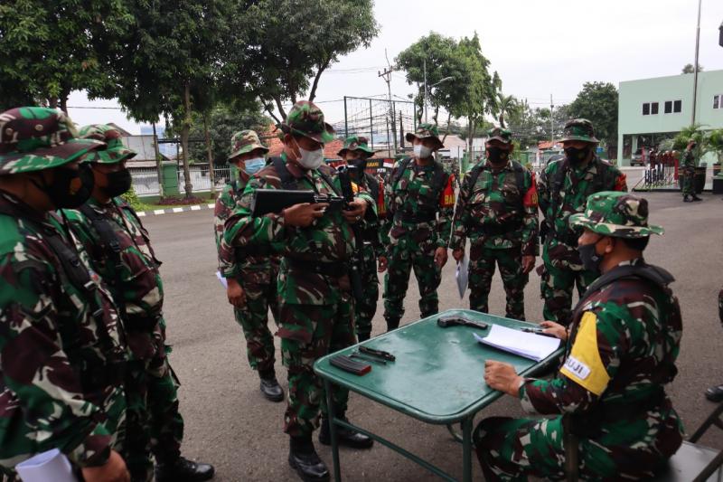 Kodim 0504/JS Gelar Uji Terampil Perorangan Prajurit Bintara dan Tamtama