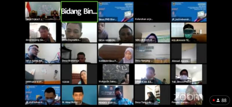 Webinar SAPA DESA, Ditjen Bina Pemdes Kemendagri Sosialisasikan Penyusunan dan Sinkronisasi Data Aplikasi Prodeskel