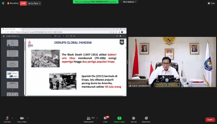 Kemendagri Gelar Webinar Budayakan Pengawasan Internal Manajemen yang Efektif