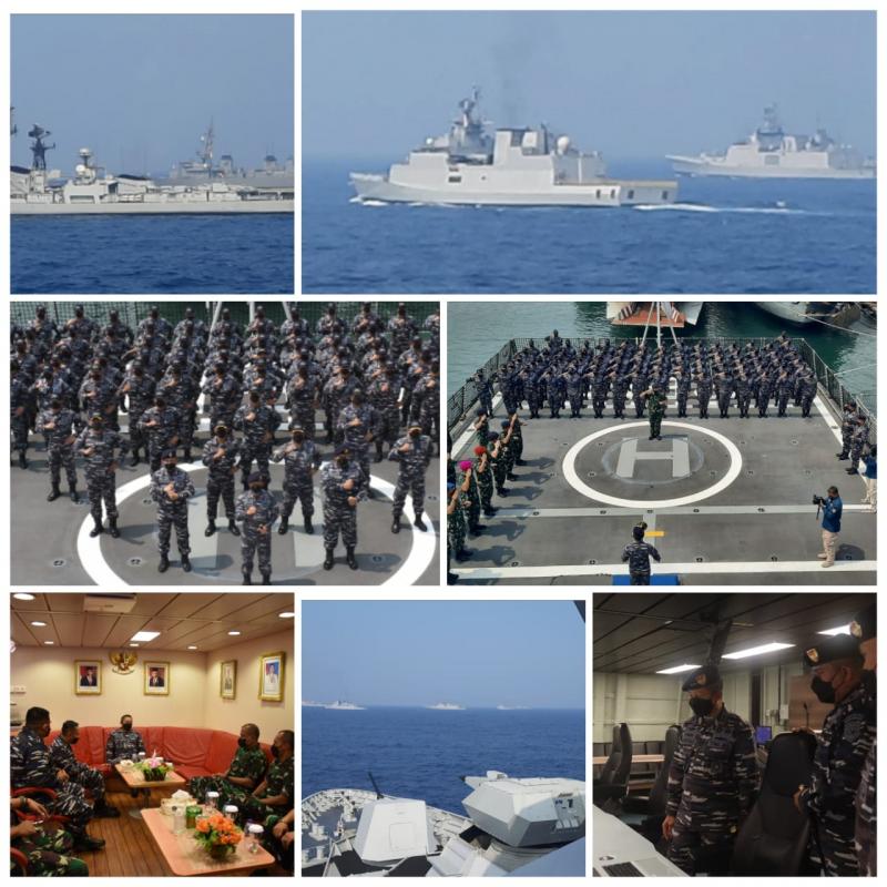 Disambut Panglima Koarmada I, KRI Rem-331 Sukses Latihan Multilateral Milan di India