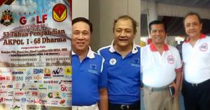 Perebutkan Piala Komjen Ahwil Luthan, Pemred Asri Hadi Dukung Charity Golf Tournamen 53 Tahun Pengabdian AKPOL I-68 Dharma