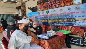 Sukseskan Vaksinasi Pemerintah, PHDI Pusat Gelar Vaksinasi Booster Massal di Pura Kertajaya Tangerang
