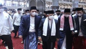 Dampingi Wapres Sholat Id, Sultan: Lebaran Harus Menjadi Momentum Rekonsiliasi Nasional