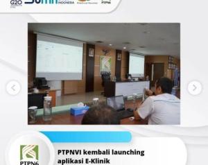 PTPN VI Jambi Launching Aplikasi E-Klinik