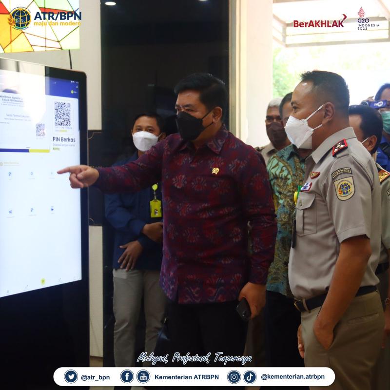 Menteri ATR/Kepala BPN: Inovasi Layanan Pertanahan Harus Terus Ditingkatkan