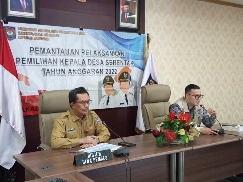 Dirjen Bina Pemdes Pantau Pelaksanaan Pilkades Serentak di Kabupaten Kapuas