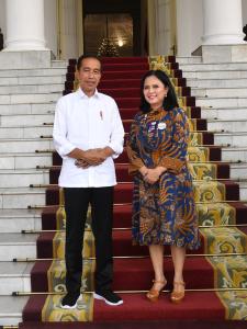 Presiden Jokowi Bertemu Pertiwi Indonesia Bahas Rencana Berkebaya untuk Perempuan Dihari Kemerdekaan