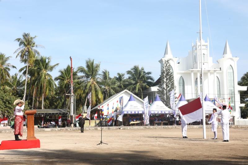 Mendagri Pimpin Upacara HUT ke-77 Kemerdekaan RI dari Pulau Rote