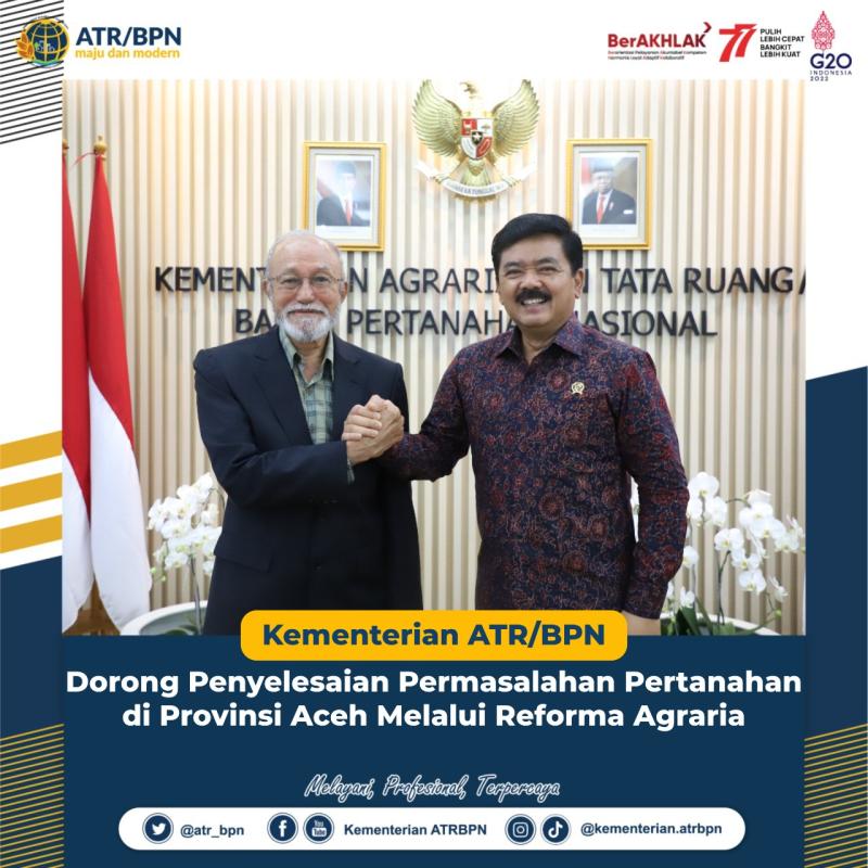 Kementerian ATR/BPN Dorong Penyelesaian Permasalahan Pertanahan Di ...