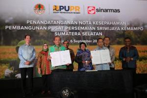Bersama Kementerian KLHK dan PUPR, Sinar Mas Bangun Pusat Persemaian Sriwijaya Kemampo di Sumsel