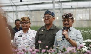 Mentan Syahrul Yasin Limpo Cek Eksport Bunga Krisan Bernilai Tinggi di Bogor