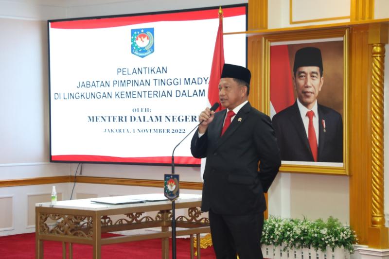 Mendagri Lantik 2 Pejabat Pimpinan Tinggi Madya Kemendagri