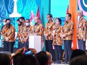 Presiden Joko Widodo Didamping Ketua MPR, Buka Munas HIPMI XVII di Surakarta