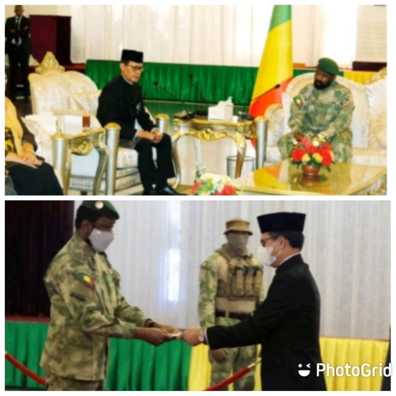 Serahkan Surat-Surat Kepercayaan kepada Presiden Mali, Dubes RI Tawarkan Kerja Sama Bidang Transportasi dan Pertanian Indonesia