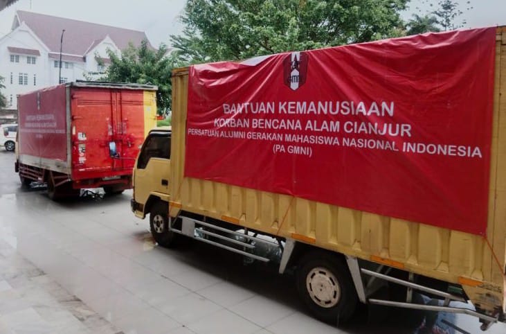 Persatuan Alumni GMNI Salurkan Bantuan Untuk Korban Gempa Cianjur