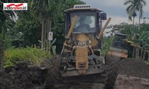PTPN VI Unit Usaha Lagan, Lakukan Perbaikan Jalan Berlubang di Kecamatan Geragai