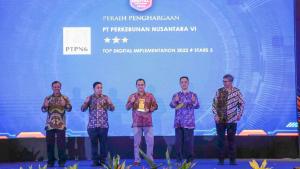 Hebat! PTPN VI Raih Top Digital Award 2022