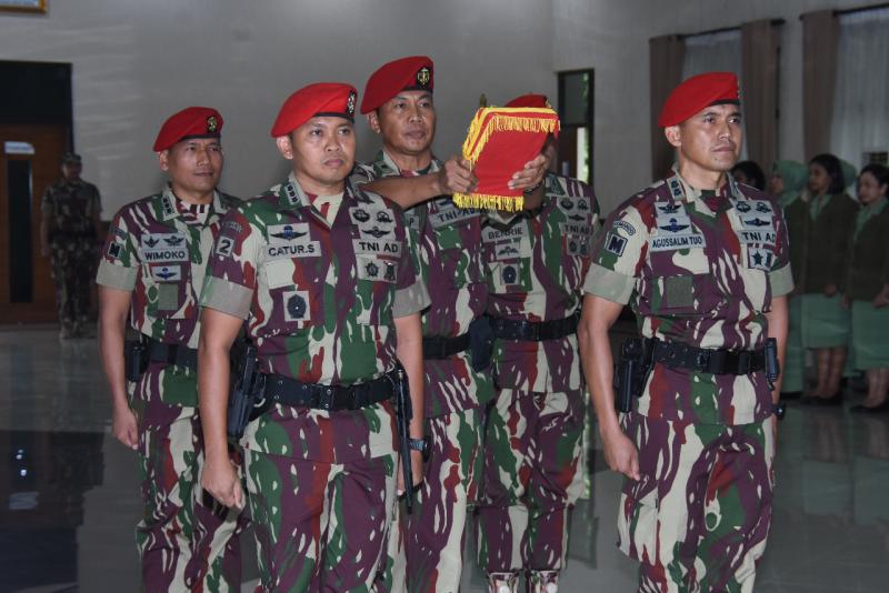 Serah terima Jabatan Pamen di Lingkungan Kopassus