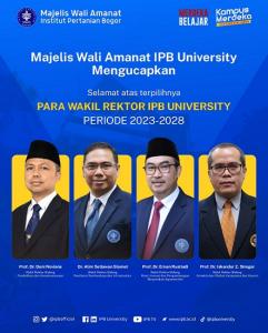 MWA Tetapkan Empat Wakil Rektor IPB University Periode 2023-2028   
