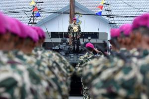 Ke 47 Menhan RI Resmi Jadi Warga Kehormatan Korps Marinir TNI AL