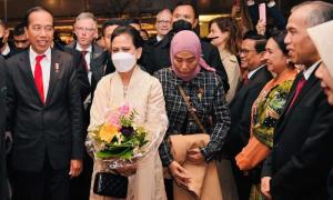 Presiden Jokowi dan Ibu Iriana Tiba di Hannover Messe 2023 Jerman