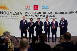 Menko Perekonomian RI Dampingi Presiden RI pada Pembukaan Paviliun Indonesia dan Indonesia – German Business Summit