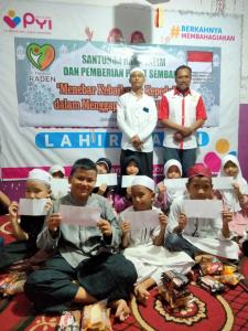 Akhiri Rangkaian Ramadhan, Yayasan Raden berikan santunan dan sembako untuk anak Yatim
