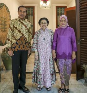 Halal Bihalal Jokowi-Iriana di kediaman Megawati, Diisi Perbincangan Terkait Pencapresan Ganjar