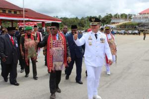Upacara HUT ke 14 Kabupaten Maybrat, Pemkab gelar upacara