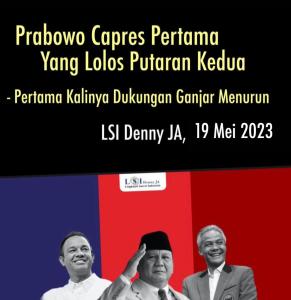 Prabowo Capres Pertama yang Lolos Putaran Kedua