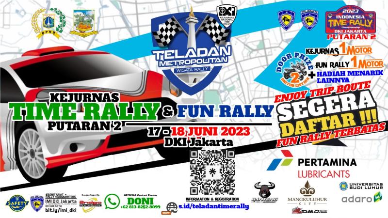 Catat Tanggalnya! Teladan Metropolitan Wisata Rally 2023 Digelar Sambut HUT Kota Jakarta