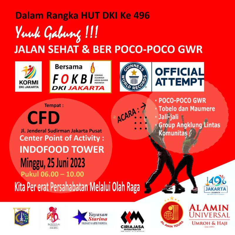FOKBI DPD DKI Jakarta Gelar Flashmob di CFD Sudirman