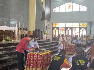 Penandatanganan Peresmian Pembangunan Gereja St Yoseph di Ayawasi