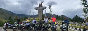 Touring Legend Riders tiba di Sumatera Utara, Nikmati Keindahan Alam Danau Toba