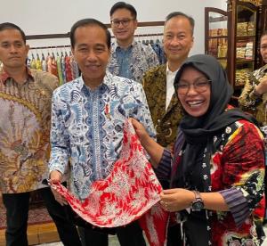 Batik Nasabah PNM Dilirik Jokowi Saat Gelar Batik Nusantara (GBN) 2023
