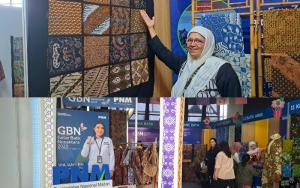 Menteri Sandi Terpikat Keunikan Batik Enza, Karya Nasabah Binaan PNM Solo