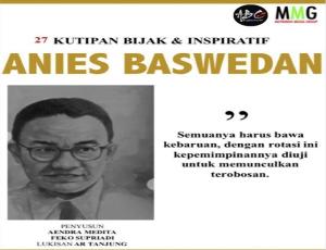 ABCenter Akan Terbitkan Buku "27 Kutipan Bijak & Inspiratif Anies Baswedan" Akhir Agustus 2023