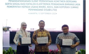 Wujudkan Indonesia Inklusif, LKPP Gandeng UMK-Koperasi Milik Penyandang Disabilitas Terlibat Pengadaan Barang/Jasa Pemerintah