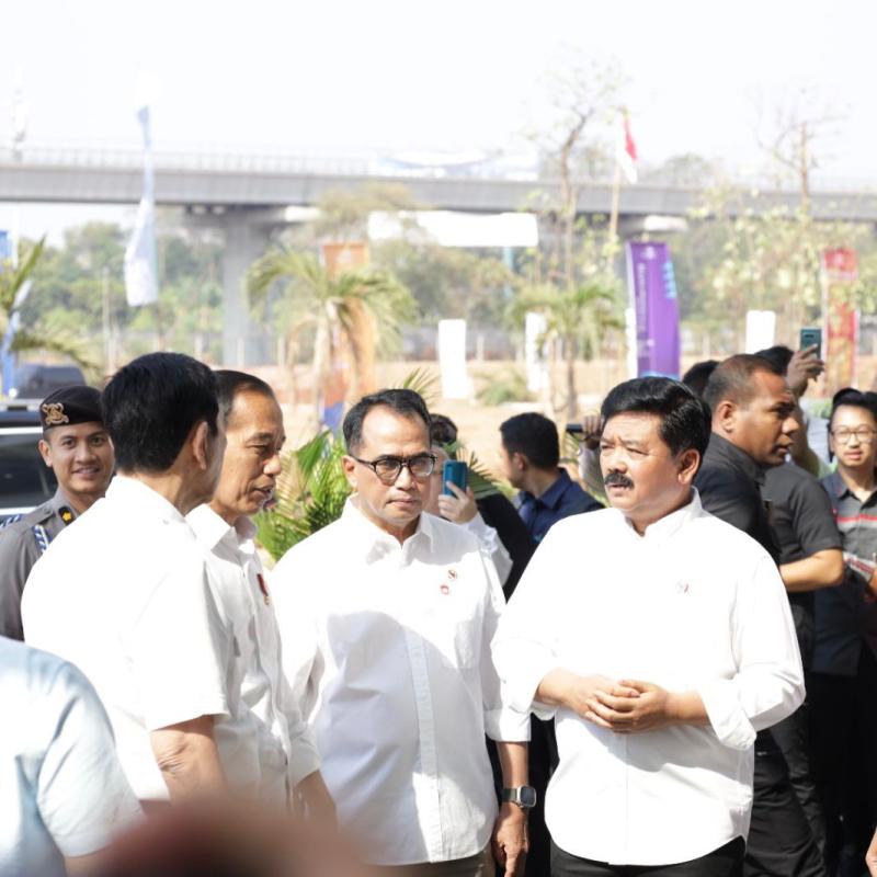 Menteri ATR/Kepala BPN Ikuti Peninjauan dan Uji Coba Terbatas Proyek Kereta Cepat Jakarta-Bandung