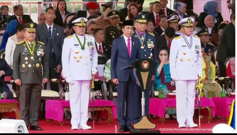 Pimpin Upacara HUT ke-78 TNI, Presiden Joko Widodo: Terimakasih atas Dedikasi dan Pengabdiannya Menjadi benteng NKRI