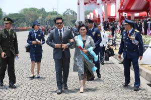 Menteri ATR/Kepala BPN Hadiri Upacara Peringatan HUT ke-78 TNI